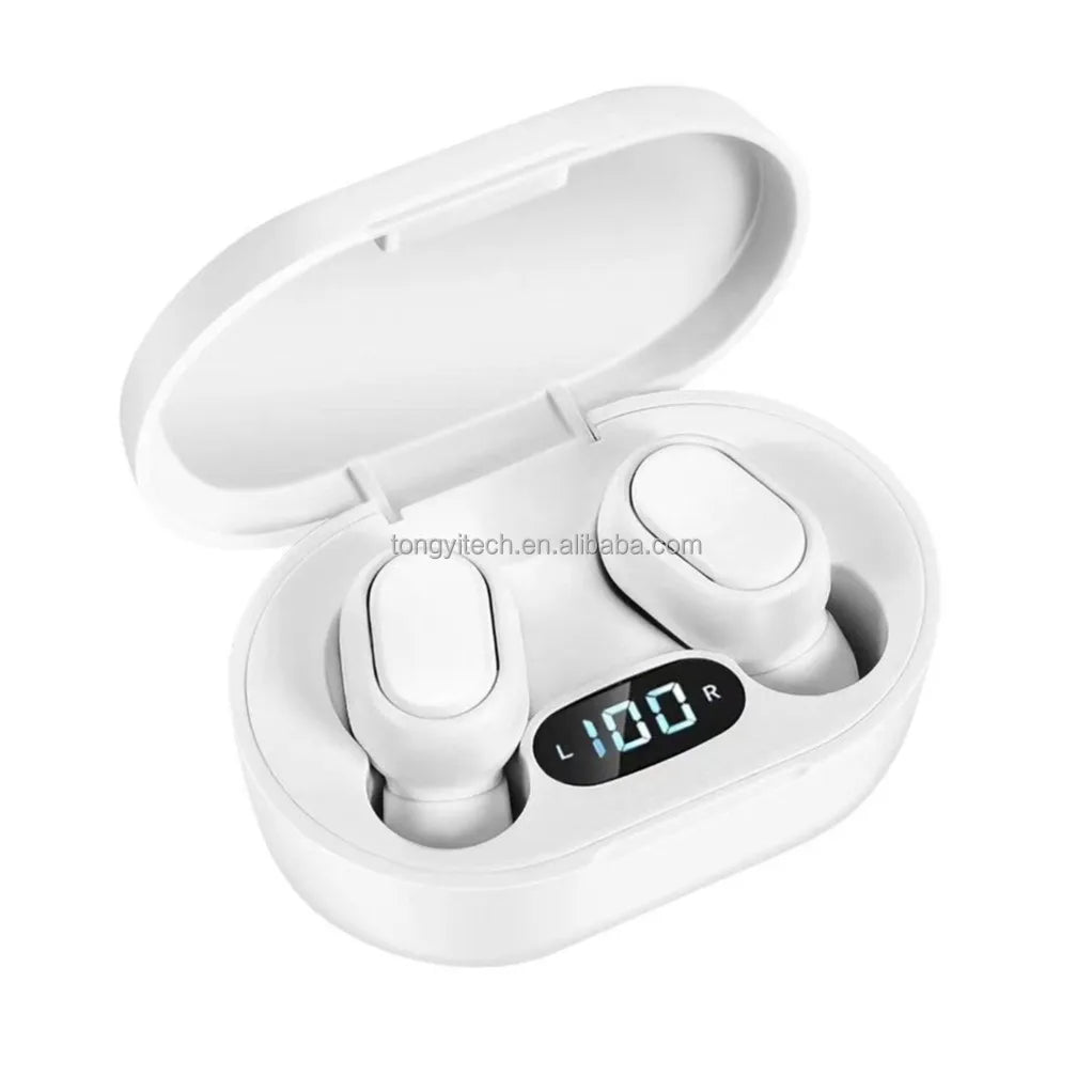 Auriculares intrauditivos TWS E7S con pantalla digital LED y micrófono con cancelación de ruido